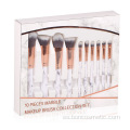 Set de pinceles de maquillaje de mármol 10pcs